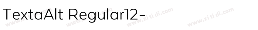 TextaAlt Regular12字体转换